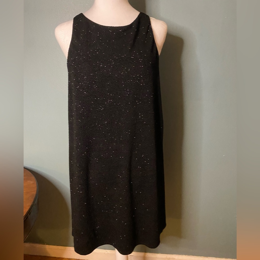 Black dress with silver sparkles sleeveless size medium